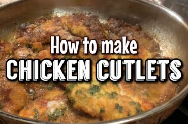 HOW TO MAKE CHICKEN CUTLETS (Easy) | Sean & Mimi