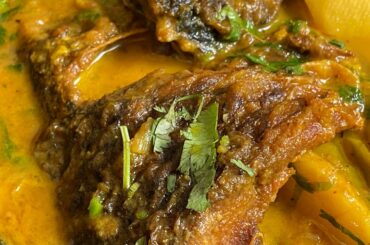 Husband cooked turkey with salted fish🐠😋