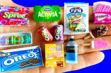20 DIY MINIATURE FOOD AND DRINKS REALISTIC HACKS AND CRAFTS !!!