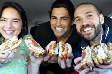 TASTE TESTING THE BEST SANDWICH SPOT with TODD AND NATALIE!!