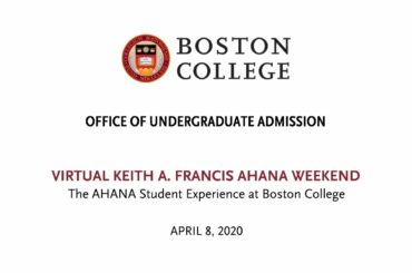 The AHANA Experience | Student Panel | KAF Weekend 2020