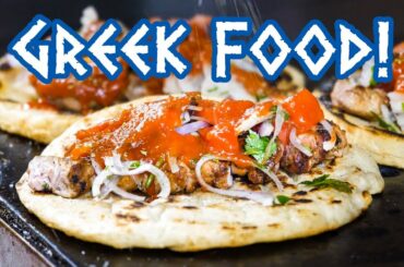 Greek Food - STREET FOOD TOUR and Amazing Souvlaki in Athens, Greece!