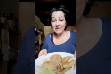 Fish cakes fries and Sicily