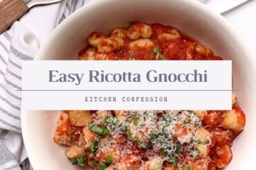 Homemade Easy Ricotta Gnocchi Recipe