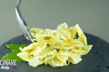 Cucinare Italy - Farfalle with gorgonzola and lime