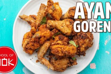 Simply Delicious Ayam Goreng (Whole Fried Chicken) Recipe! | Wok Wednesdays