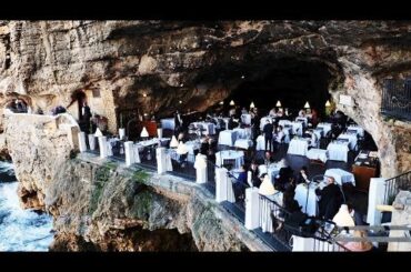 Cave Restaurant in Polignano a Mare, Puglia Italy - Grotta Palazzese