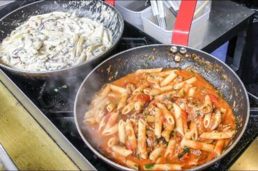 Delicious Street Pasta Made Fresh (with Realistic Sound) || HUDGLE VIDEOS ☘️