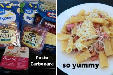 WHAT'S FOR DINNER? CHEAP AND EASY DINNER | PASTA CARBONARA