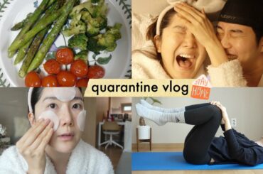 what i've been doing during quarantine: skincare, cooking, stretching, unboxing, kdrama rec💪
