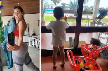 Cristiano Ronaldo fiancée Georgina and children in a new rented house in Madeira