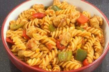 Chicken Pasta Recipe • How To Make Pasta Recipe With Chicken • One Pot Pasta Dishes • Fusilli Pasta