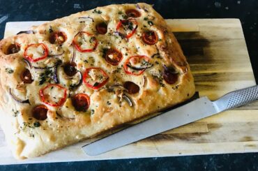 Easy overnight focaccia