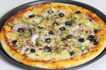 No yeast pizza recipe | veg pizza without yeast