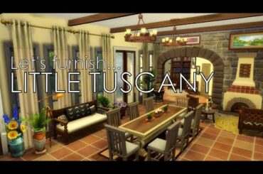 Little Tuscany Part 2: let's furnish! - The Sims 4 Speedbuild | NO CC ✨🌻