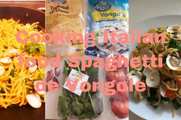 Trying to cook Italian Food Spaghetti de Vongole