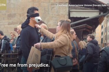 Italian residents hug Chinese people to encourage them in coronavirus fight - CURB YOUR ENTHUSIASM