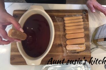 Tiramisu ~ Authentic Italian recipe ~ Aunt Susie's Kitchen