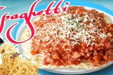 Spaghetti with Filipino and Italian sauce #Spaghetti #chryscaelchannel