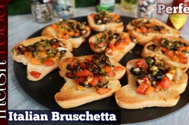 Italian Bruschetta Easy Recipe - How to Make Italian Bruschetta | Indish Food
