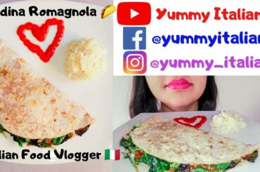 Eating Piadina Romagnola 🌮🌮🌮 Italian Food Vlogger 🇮🇹 ASMR