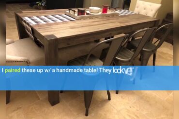 Review Furmax Metal Dining Chair Indoor-Outdoor Use Stackable Classic Trattoria Chair Chic Dini...