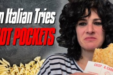 Italian Tries Hot Pockets for the First Time | American Frozen Pizza Snacks