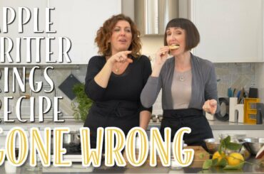 Apple Fritters Rings Recipe Gone Wrong - Foodie Sisters in Italy
