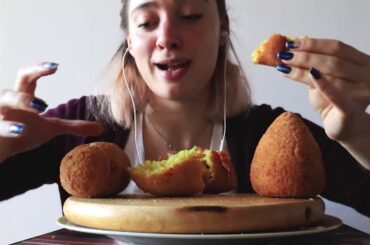 Fried Italian Food Mukbang Asmr