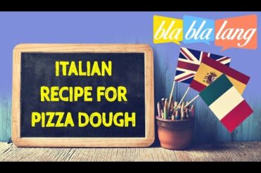 Italian recipe for pizza dough