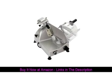 ☀️ BESWOOD 10 Premium Chromium-plated Carbon Steel Blade Electric Deli Meat Cheese Food Slicer Comm