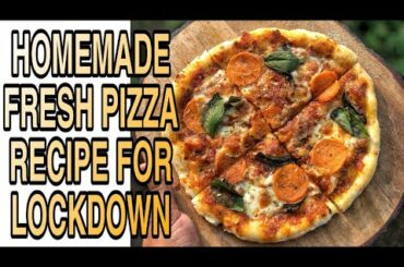 Quarantine Homemade pizza recipe | Easy lockdown cooking with minimum ingredients | Cheese pizza