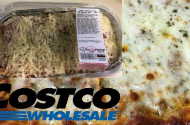 Costco Kirkland Ravioli Lasagna W/ Bolognese Sauce Review | Couple Food Review