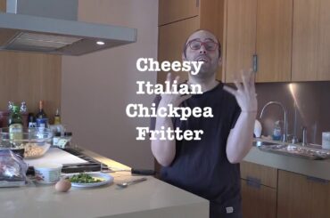 Cheesy Italian Chickpea Fritters