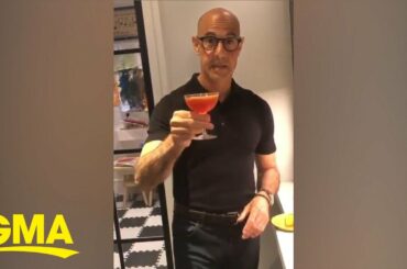 Stanley Tucci shows how to make a perfect Negroni cocktail at home