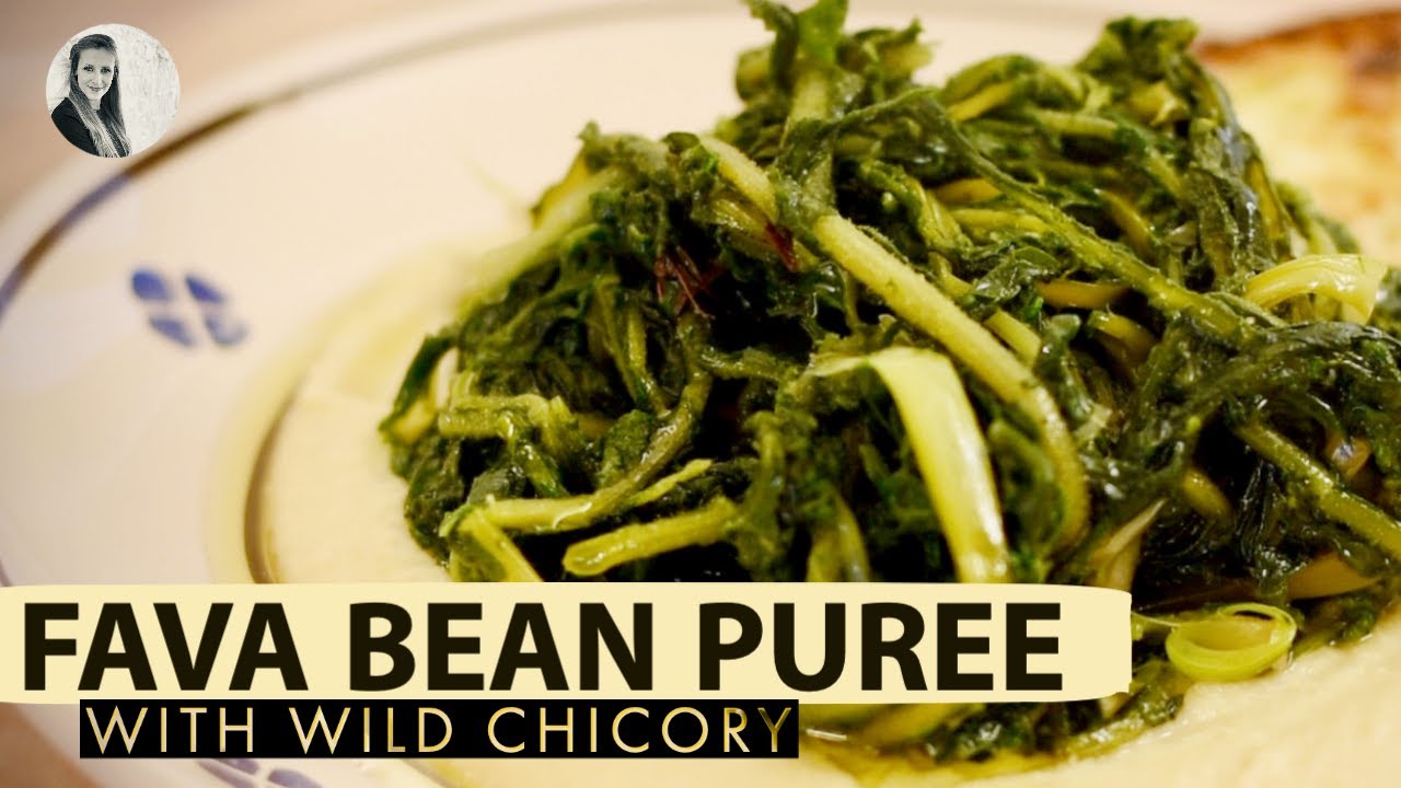 Fava Bean Puree with Wild Chicory Recipe Fava Bean Puree with Wild Chicory Recipe