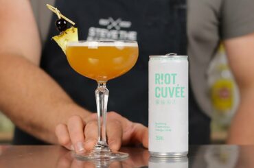 TROPICAL SPRITZ Cocktail Recipe with Bourbon Whiskey and Amaro!