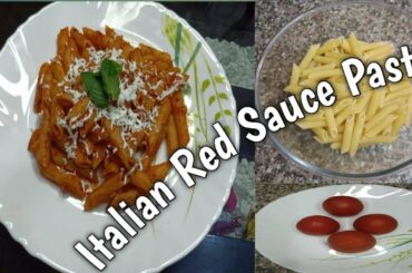 Easy Italian Red Sauce Pasta|| Quarantine Recipe|| Lock down || Enjoy at home