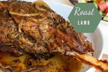 Italian Roast Leg of Lamb - Roast lamb recipe with Rosemary and Garlic