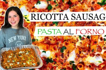 Supporting Healthcare with Pasta al Forno | Baked Pasta Recipe with Ricotta and Italian Sausage