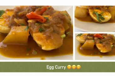Husband's egg curry recipe😋😋