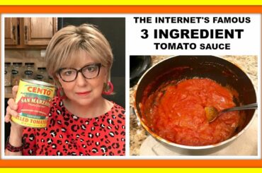 Italian Cookbook Author Marcella Hazan's famous 3 INGREDIENT TOMATO SAUCE  What's her secret???