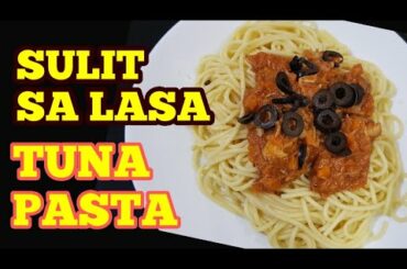 ITALIAN TUNA PASTA WITH BLACK OLIVE||MATIPID SA BUDGET|EASY COOK