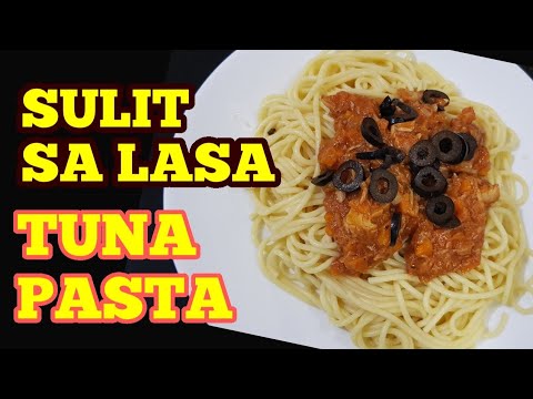 ITALIAN TUNA PASTA WITH BLACK OLIVE||MATIPID SA BUDGET|EASY COOK ITALIAN TUNA PASTA WITH BLACK OLIVE||MATIPID SA BUDGET|EASY COOK