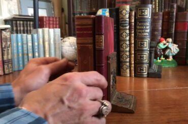 Gastronomy Dining Out Paris 2 leather books c.1920's French Art Deco era set