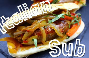Italian Sausage And Peppers/ Sub Sandwich Recipe/ Homemade Recipe 🤯
