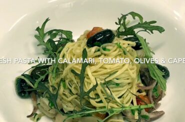 CPAC Digital | Bellbird Dining | Fresh pasta with calamari, tomatoes, olives and capers