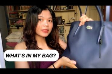 WHAT'S IN MY BAG DURING QUARANTINE IN ITALY?