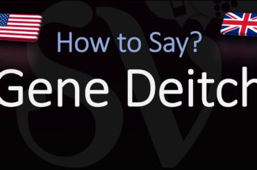 How to Pronounce Gene Deitch? (CORRECTLY) Tom & Jerry Illustrator Name Pronunciation