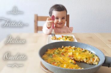 Frittata Italian omelette - no oven / Tavada toyuqlu Italyan omleti